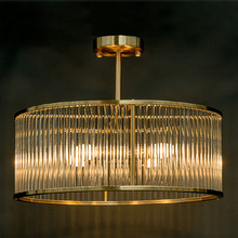 Chandler Iron Semi Flush Mount Ceiling Light