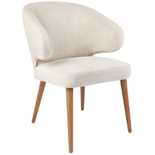 Travis Natural Linen-Blend Dining Chair