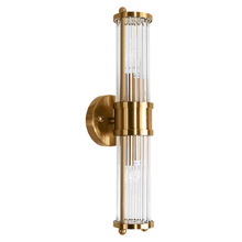Barres Fluted Glass 2 Light Wall Sconce
