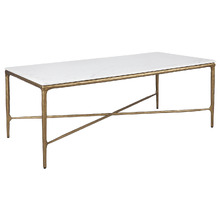 Lee Rectangular Marble Coffee Table
