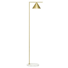 155cm Elden Brass & Marble Floor Lamp