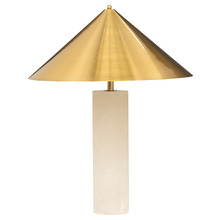 64cm Ohio Brass & Alabaster Table Lamp