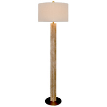 Lansey Marble & Boucle Floor Lamp