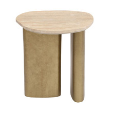 Shelton Travertine Side Table