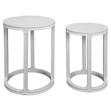 2 Piece Amir Birch Wood Nesting Side Table Set