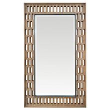 Berry Fir Wood & Steel Full Length Mirror
