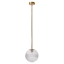 Stellare Iron & Fluted Glass Pendant Light
