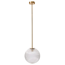 Stellare Iron & Fluted Glass Pendant Light