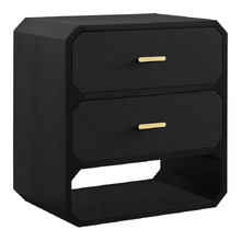 Nelson 2 Drawer & Shelf Bedside Table