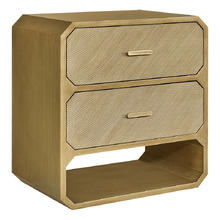 Nelson 2 Drawer & Shelf Bedside Table