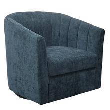 Winona Chenille Swivel Armchair