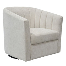 Winona Chenille Swivel Armchair