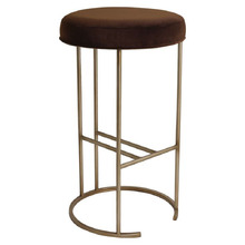 Gold 66cm Eastham Velvet Counter Stool