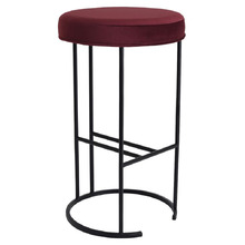 Black 66cm Eastham Velvet Counter Stool