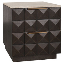 Bethany Travertine Bedside Table