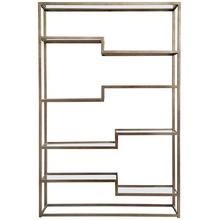 Sterling Iron & Glass Shelving Unit