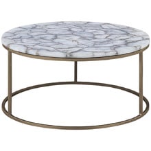 Farah Round Agate Coffee Table