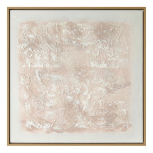 White Linen Framed Canvas Wall Art