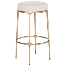 76cm Heston Linen Bar Stool