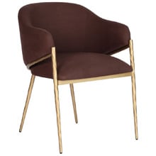 Heston Linen Dining Chair with Arms