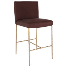 65cm Heston Linen Bar Stool