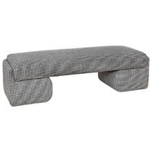 Houndstooth Varo Ottoman Bench