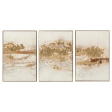 Golden Touch Framed Canvas Wall Art Triptych
