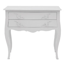 French Provincial Chateaux 2 Drawer Bedside Table