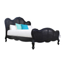 Parisian Rattan & Wood Bed