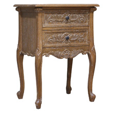 French Provincial Louis Bedside Table