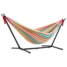 Combo Cotton Double Hammock with Steel Stand