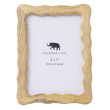 Wavy Mango Wood Photo Frame