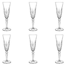 Melodia 160ml Glass Champagne Flutes (Set of 6)