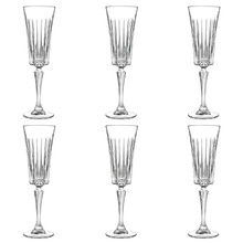 Timeless 210ml Glass Champagne Flutes (Set of 6)