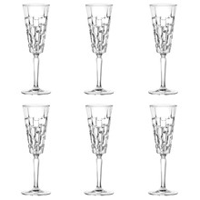 Etna 187ml Glass Champagne Flutes (Set of 6)