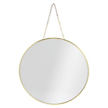 Gold Wesley Round Wall Mirror