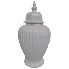 White Ripple Ria Dolomite Urn