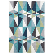 Crystal Design Blue/Grey Rug