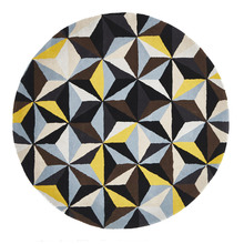 Crystal Designer Wool Blue Rug