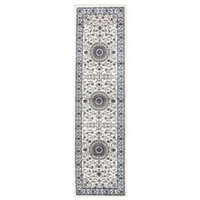 Medallion Runner White with White Border