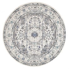 Bone, White & Round Art Moderne Hillier Rug