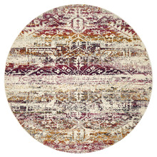 Fuchsia Suleyman Bilkis Round Rug