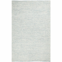 Blue & White Felted Wool Scandi Rug