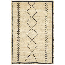 Shikra Natural & Black Woven Jute Rug