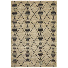 Akabari Natural & Black Woven Jute Rug