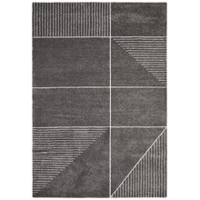 Charcoal & White Soft Metro Contemporary Rug