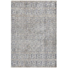 Charcoal, Navy & Natural Distressed Nomadic Rug
