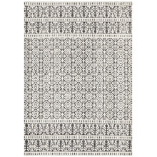 Ivory & Charcoal Distressed Nomadic Rug