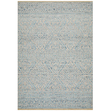 Sky Blue Hand-Woven Modern Tribal Rug
