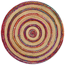 Radiant Jasmine Hand Braided Multi Coloured Rug